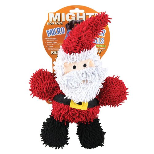 Tuffy Mighty Toy Microfiber Ball Santa Dog Toy Medium 26.7 x 19 x 10cm