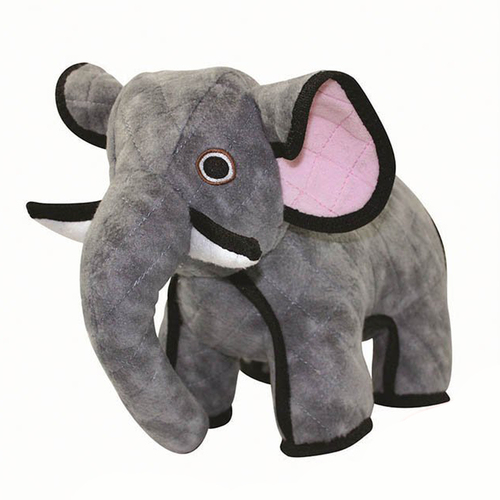Tuffy Zoo Animal Series Emery Elephant Plush Dog Squeaker Toy