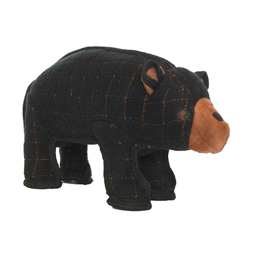 Tuffy Zoo Animal Series Jr Bear Interactive Play Dog Squeaker Toy