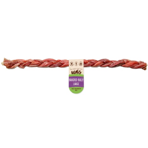 WAG Bully Braided Bully Bladder Grain-Free for Puppies Large 1 Pack
