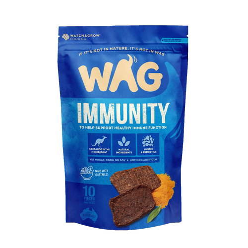 WAG Immunity Kangaroo Jerky Natural Pet Dog Tasty Treats 10 Pieces