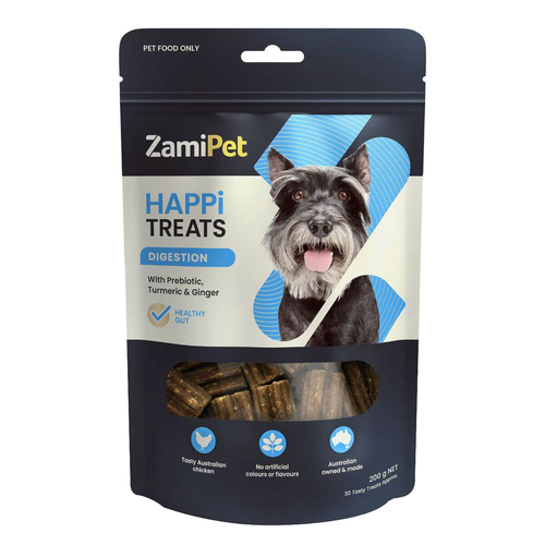 Zamipet Happi Treats Digestion Dog Chew Treats 200g 30 Pack