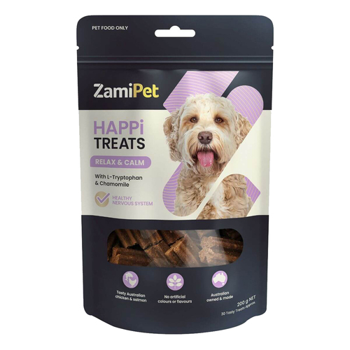 Zamipet Happi Treats Relax & Calm Dog Chew Treats 200g 30 Pack