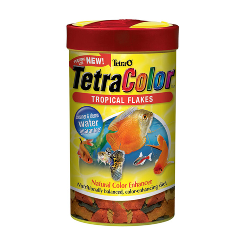 Tetra TetraColor Tropical Flakes Natural Color Enhancer Fish Food 200g