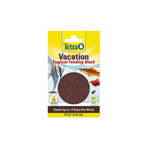 Tetra Vacation Slow-Release Tropical Feeding Block Fish Food Feeds Up to 14 Day