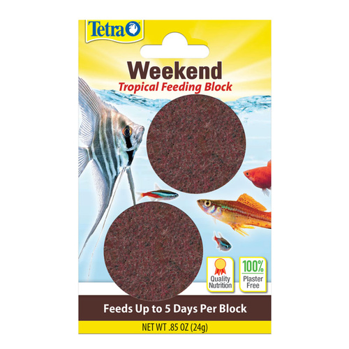 Tetra Weekend Slow-Release Tropical Feeding Block Fish Food Feeds Up to 5 Days