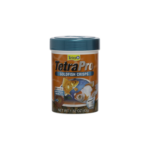 Tetra TetraPro Goldfish Crisps with Clear Water Formula Fish Food 43g