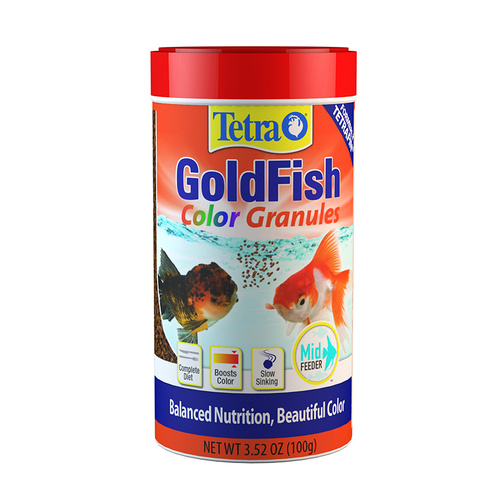 Tetra GoldFish Colour Granules Balanced Nutrition Fish Food 100g