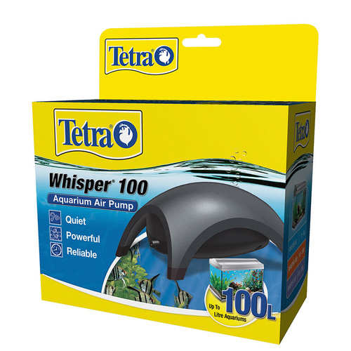Tetra Whisper 100 Aquarium Air Pump Dome Shape with Rubber Feet Up to 100L