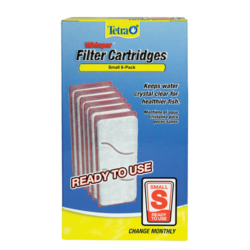Tetra Whisper Carbon Filter Replacement Cartridges for Aquariums Small 6 Pack