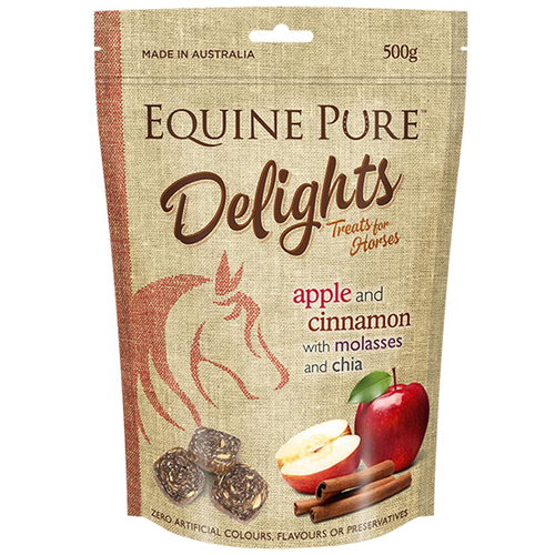Equine Pure Delights Apple & Cinnamon Horse Treats 500g 
