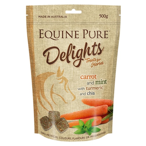 Equine Pure Delights Carrot & Mint Horse Treats 500g