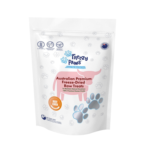 Freezy Paws Freeze Dried Beef Liver Dog & Cat Treats 100g