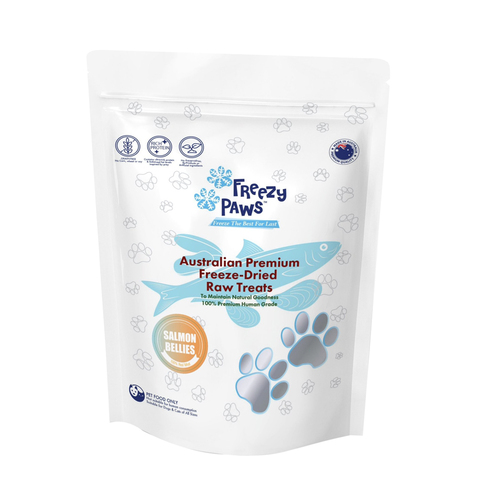 Freezy Paws Freeze Dried Salmon Bellies Dog & Cat Raw Treats 100g