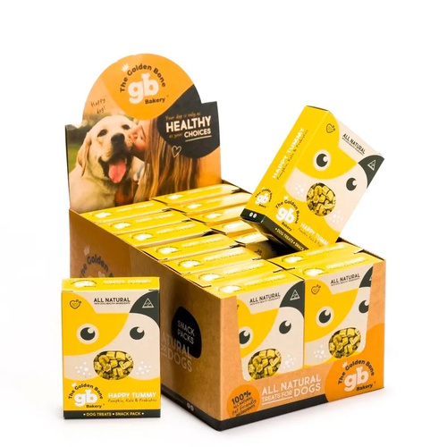 The Golden Bone Bakery Happy Tummy Pet Dog Training Treats 16 x 40g