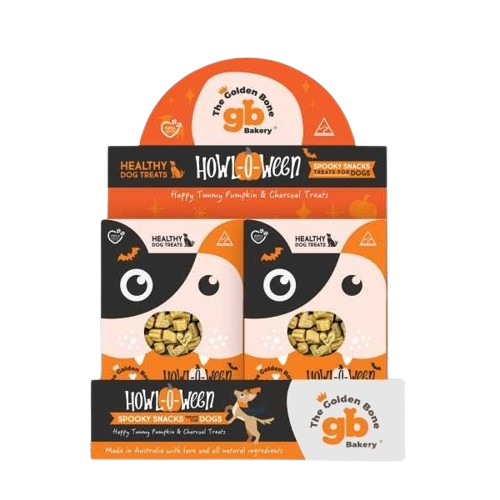 The Golden Bone Bakery Howl-O-Ween Dog Training Treats 16 x 40g