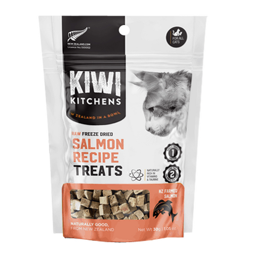 Kiwi Kitchens All Breeds Raw Freeze Dried Salmon Recipe Treats for Cats 30g