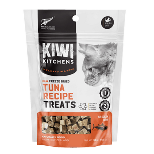 Kiwi Kitchens All Breeds Raw Freeze Dried Tuna Recipe Treats for Cats 30g