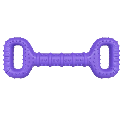 Happy Staffy Co Tommy Tug Handle Interactive Play Dog Chew Toy Purple