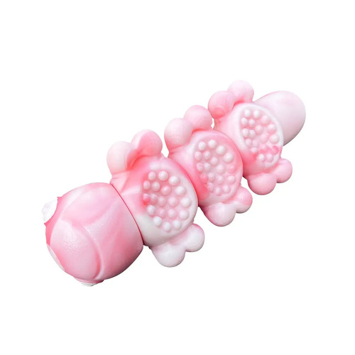 Happy Staffy Co Tough Wiggle Worm Interactive Durable Dog Chew Toy