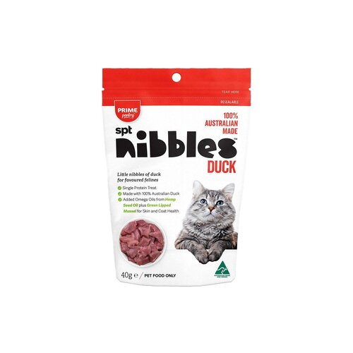 Prime Pantry Spt Nibbles Cat Treats Duck 40g