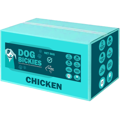 Pet-Rite Dog Bickies Biscuit Treats for Dogs Chicken 5kg