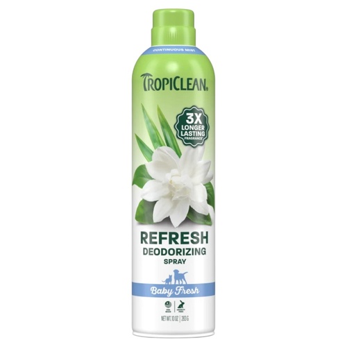 TropiClean Baby Fresh Refresh Deodorizing Spray for Pets 283g