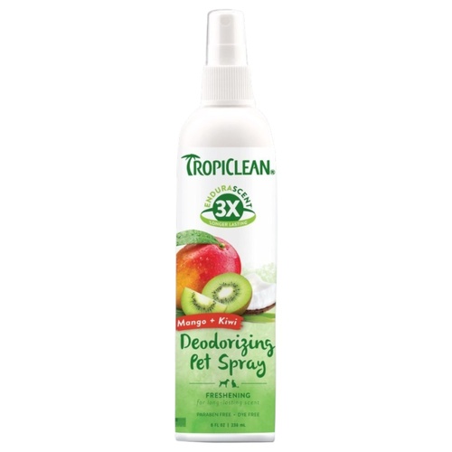 TropiClean EnduraScent Deodorizing Pet Spray Mango + Kiwi 236ml