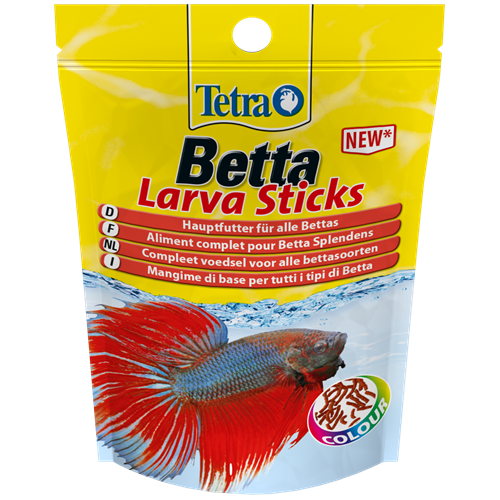 Tetra Betta Larva Sticks Complete Worm-Shaped Food for Fighting Fish 5g