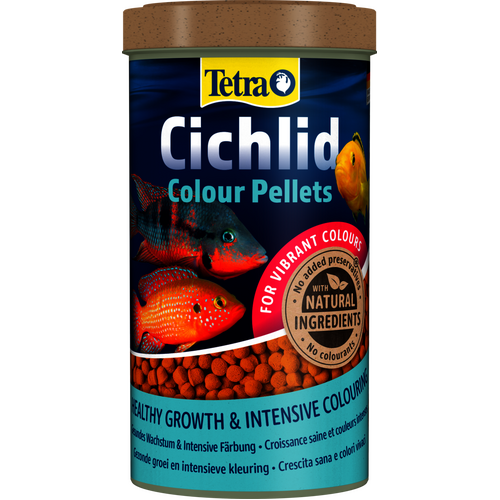 Tetra Cichlid Colour Pellets Complete Food for Cichlids 165g