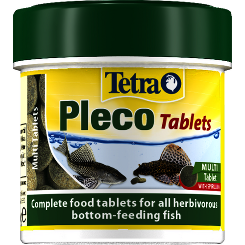 Tetra Pleco Tablets Complete Food for Herbivorous Bottom-Feeding Fish 120pk 36g