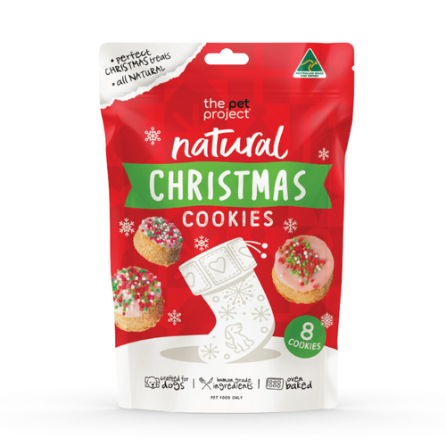 The Pet Project Natural Christmas Cookies Pet Dog Treats 8 Pack