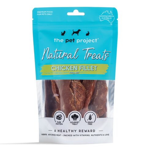 The Pet Project Natural Treats Chicken Fillet Dog Gourmet Treat 100g