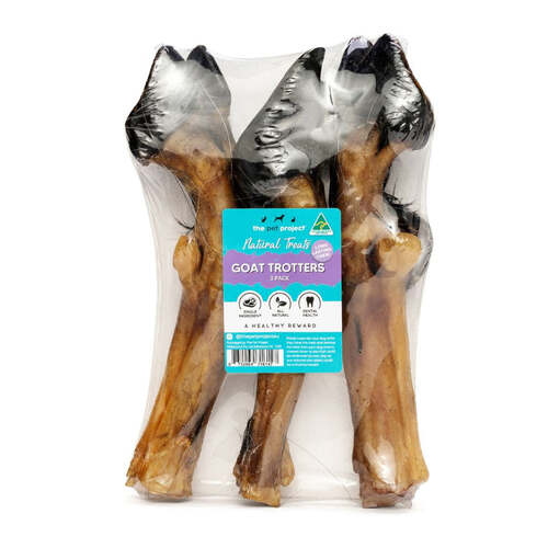 The Pet Project Natural Treats Pet Dog Treats Goat Trotters 3 Pack