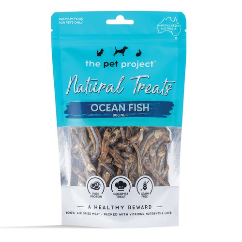 The Pet Project Natural Treats Ocean Fish Dog Gourmet Treat 80g