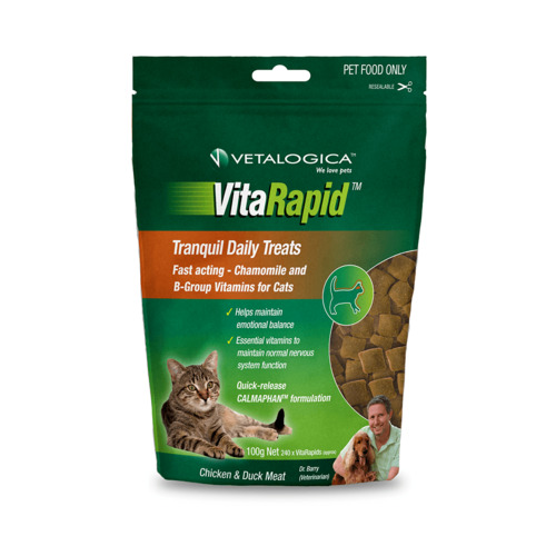 Vitarapid Tranquil Daily Cat Tasty Treats Chicken & Duck Meat 100g