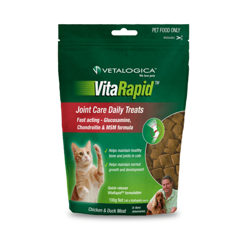 Vitarapid Joint Care Daily Cat Tasty Treats Chicken & Duck Meat 100g