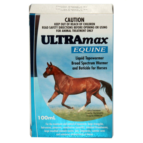 Pharmachem Ultramax Liquid Wormer for Horses Pony 100ml