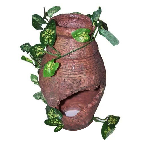 URS Ornament Broken Pot Narrow Vase Reptile Accessory