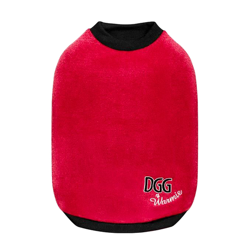 Dog Gone Gorgeous Warmie My Heart Fleece Dog Coat Sweater Red XS