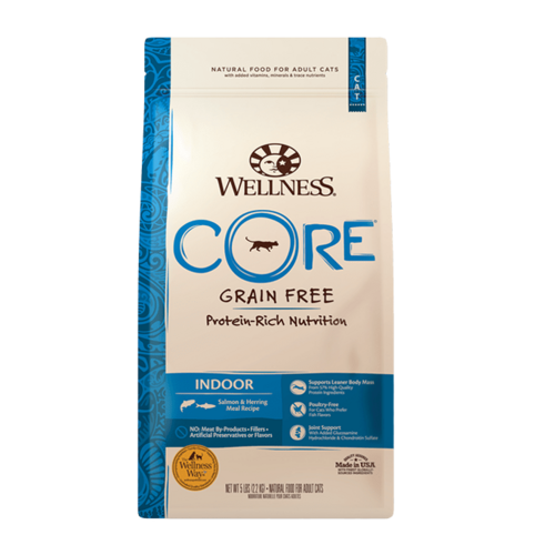 Wellness Core Indoor Cat Grain Free Dry Cat Food Salmon & Herring 2.27kg