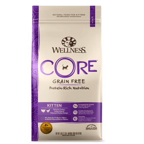 Wellness Core Kitten Grain Free Dry Cat Food Turkey & Chicken 2.27kg