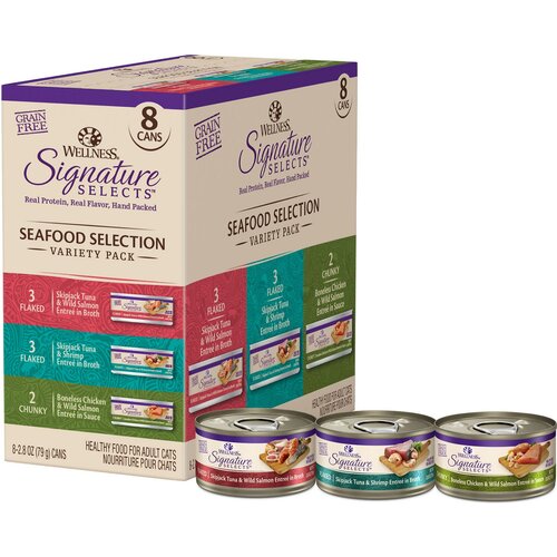 Wellness Core Signature Selects Wet Cat Food Seafood Variety Pack 8 x 79g