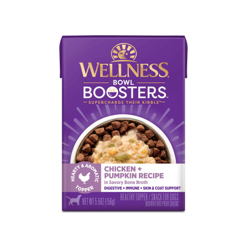Wellness Core Bowl Boosters Hearty Topper Dog Food Chicken + Pumpkin 12 x 156g