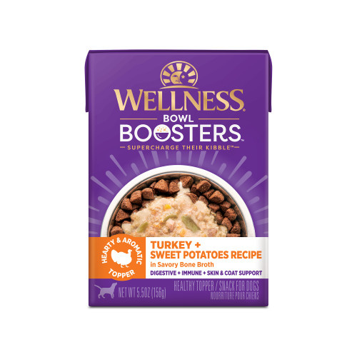 Wellness Core Bowl Boosters Hearty Topper Dog Food Turkey 12 x 156g