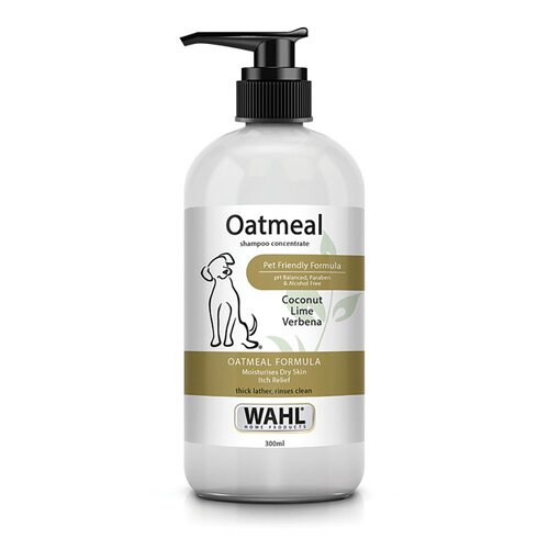 Wahl Oatmeal Shampoo Concentrate Moisturises Dry Skin for Dogs 300ml