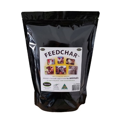 Agspand Feedchar Mineral Charcoal Supplement Pouch for Animals 10L