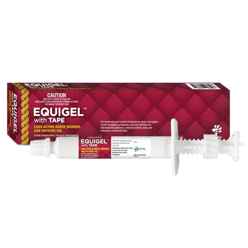 Abbey Labs Equigel with Tape Worming & Boticide Gel Horse Treatment 14.4g