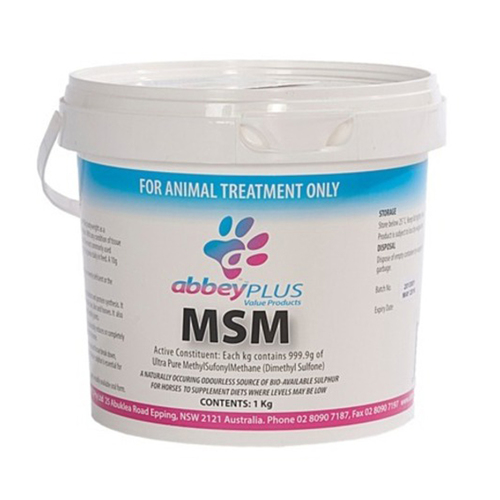 Abbey Plus MSM Powder Horse Supplement 1kg