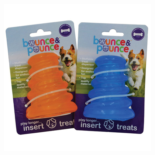 Bounce Pounce TPU Mongoose Treat Dispenser for Dogs Carton of 24 Small